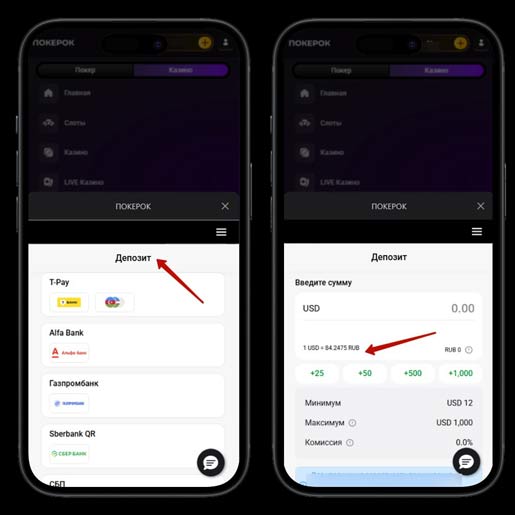 Внесение средств